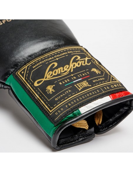 Gants de boxe faits main Orlando Lacés en cuir - Leone Sport