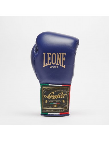 Guantoni da boxe fatti a mano Orlando allacciati in pelle Leone Sport