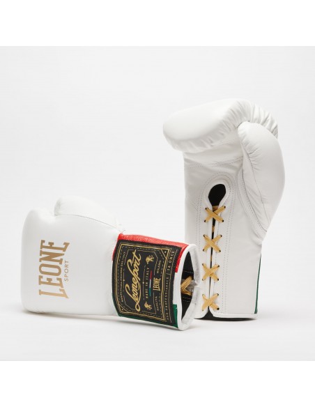Handmade boxing gloves Orlando Laced in leather - Leone Sport