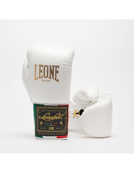 Handmade boxing gloves Orlando Laced in leather - Leone Sport