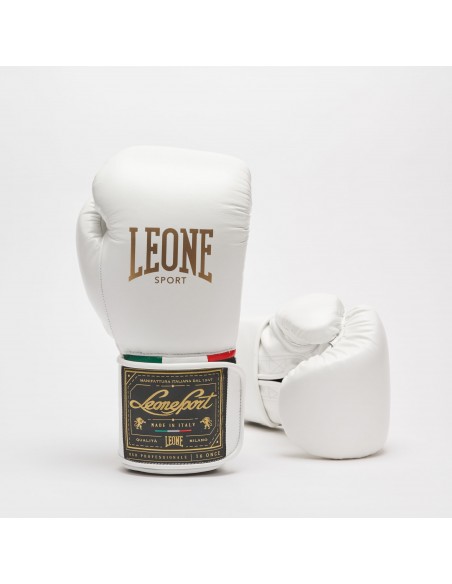 Guantoni da boxe italiani fatti a mano Orlando in pelle Leone Sport