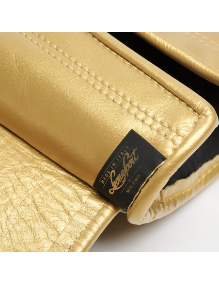 Leone Sport Handmade golden boxing gloves made from cowhide leather