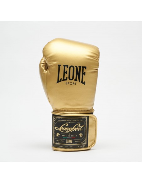 Leone Sport Handmade golden boxing gloves made from cowhide leather