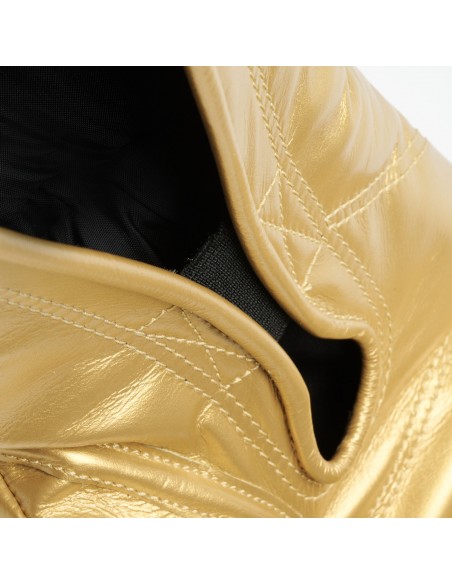 Leone Sport Handmade golden boxing gloves made from cowhide leather