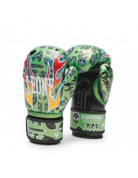 Guanti da boxe Leone Flames per bambini: vestibilità e comfort perfetti