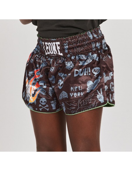 Kids kick thai boxing shorts - Leone Flames buy online