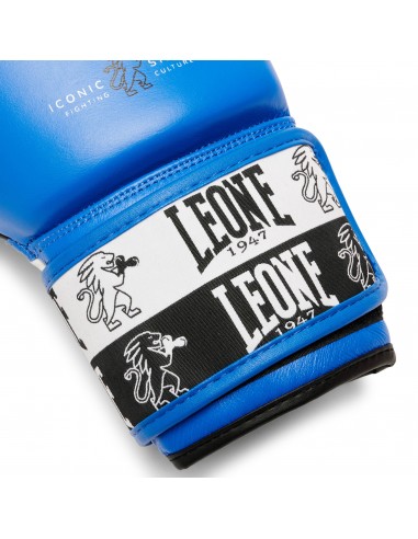 Gants de boxe de Leone : série Iconic en bleu