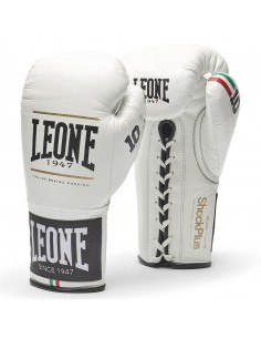 Boxer comme un pro : Leone Shock Plus en blanc - ficelé