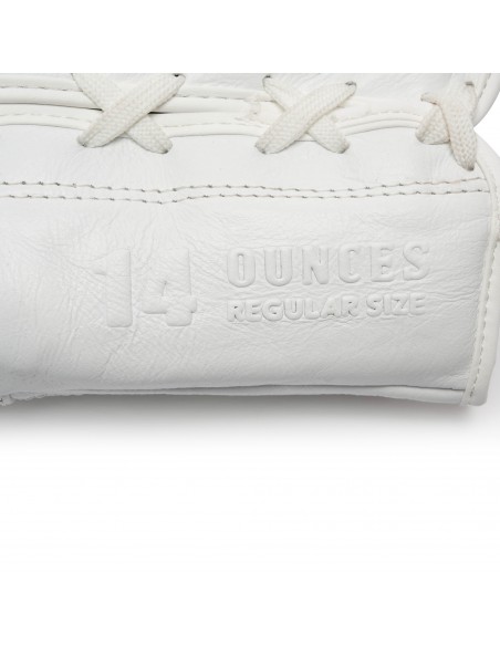 The Greatest Gants de boxe en blanc : fermeture à lacets