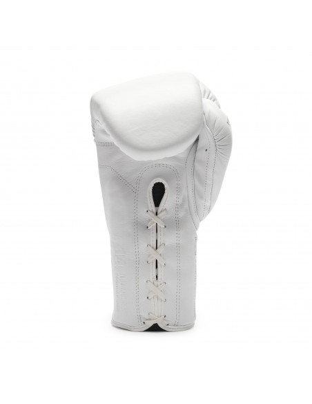 The Greatest boxing gloves in white: lace fastening