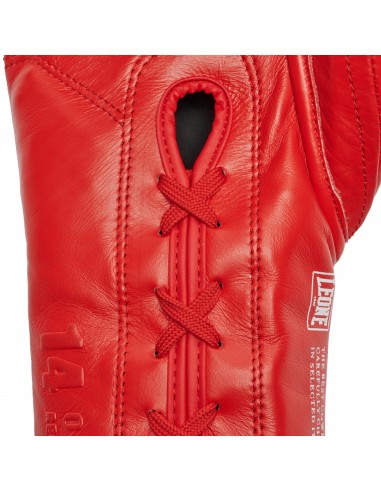 The Greatest Gants de boxe en rouge : fermeture à lacets