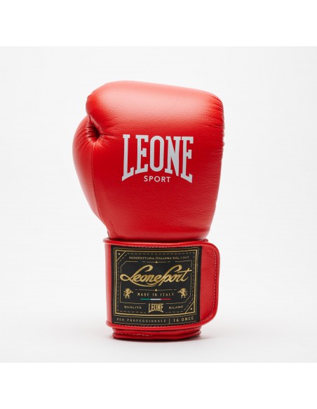 Leone Sport Gants de boxe dorés faits main en cuir de vache