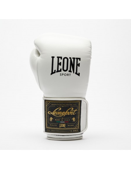 Leone Sport Gants de boxe dorés faits main en cuir de vache