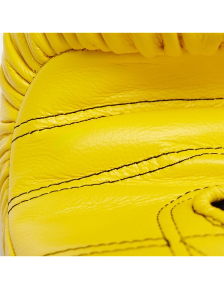 Leone Sport Gants de boxe dorés faits main en cuir de vache