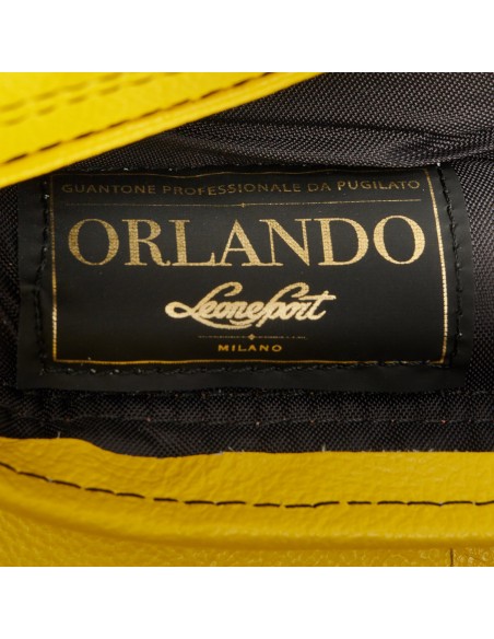 Leone Sport Handgemachte goldene Boxhandschuhe aus Rindsleder