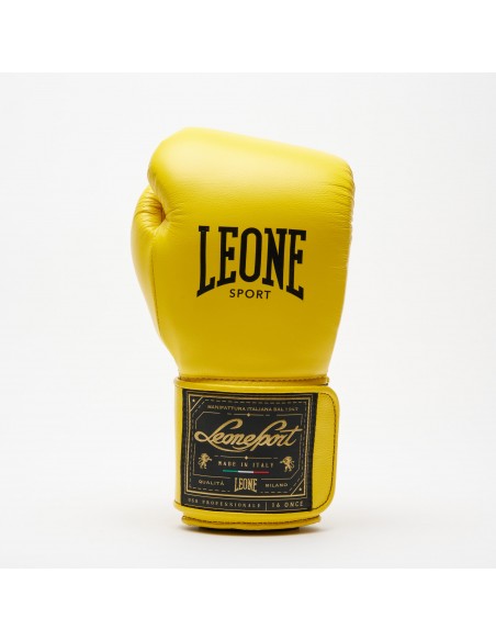 Leone Sport Handmade golden boxing gloves made from cowhide leather