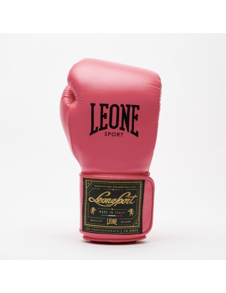 Leone Sport Gants de boxe dorés faits main en cuir de vache