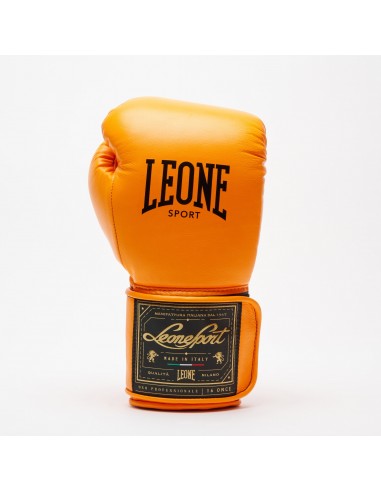 Leone Sport Guantoni da boxe dorati fatti a mano in pelle bovina