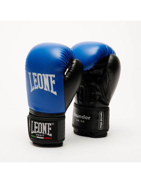 Gants de boxe enfant Leone Thunder bleus GN383J