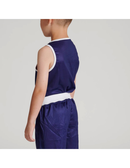 Canotta da boxe Leone Double Face per bambini: Blu e Rosso