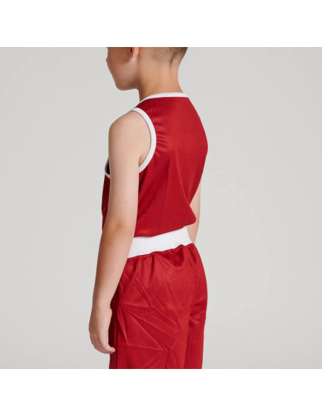 Canotta da boxe Leone Double Face per bambini: Blu e Rosso