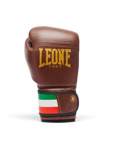 Italian quality: Leone leather boxing gloves Italy in black