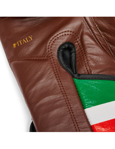 Italian quality: Leone leather boxing gloves Italy in black