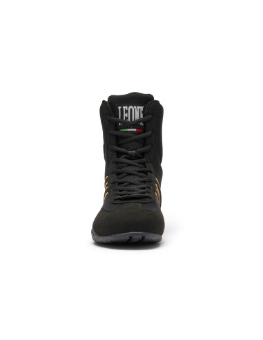 Bottes de boxe Hermes noir/doré - Leone à acheter en magasin spécialisé