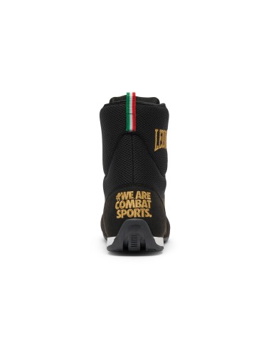 Bottes de boxe Hermes noir/doré - Leone à acheter en magasin spécialisé