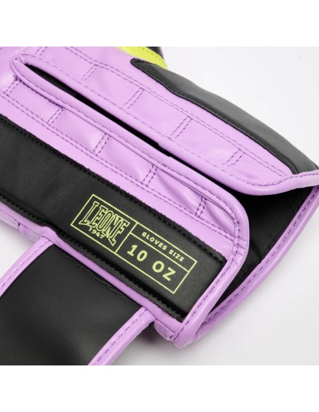 Guantoni da boxe da donna - Leone Stripe taglia 47, colore viola
