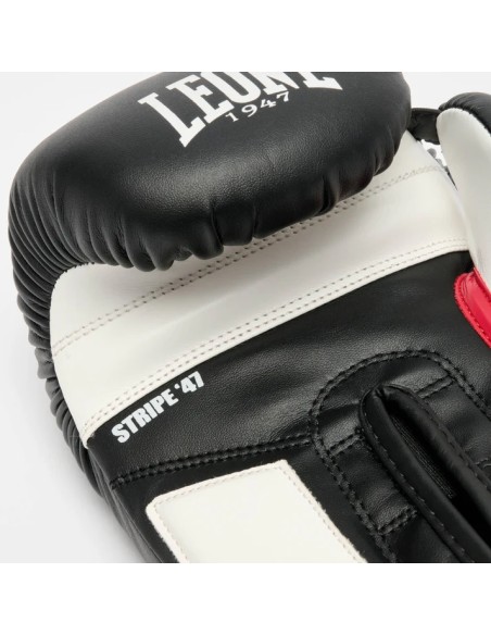 Gants de boxe Leone Stripe 47 : le choix idéal pour les débutants