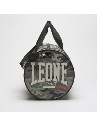 Camouflage sports bag from Leone1947 in grey with us at Vikingstore