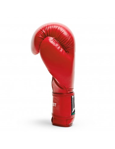 Gants de combat Coin rouge : Gants de boxe Leone Contest en cuir