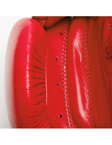 Gants de combat Coin rouge : Gants de boxe Leone Contest en cuir