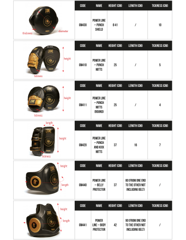 Leone1947 Pratzen - Muffole per calci e pugni Power Line da acquistare online